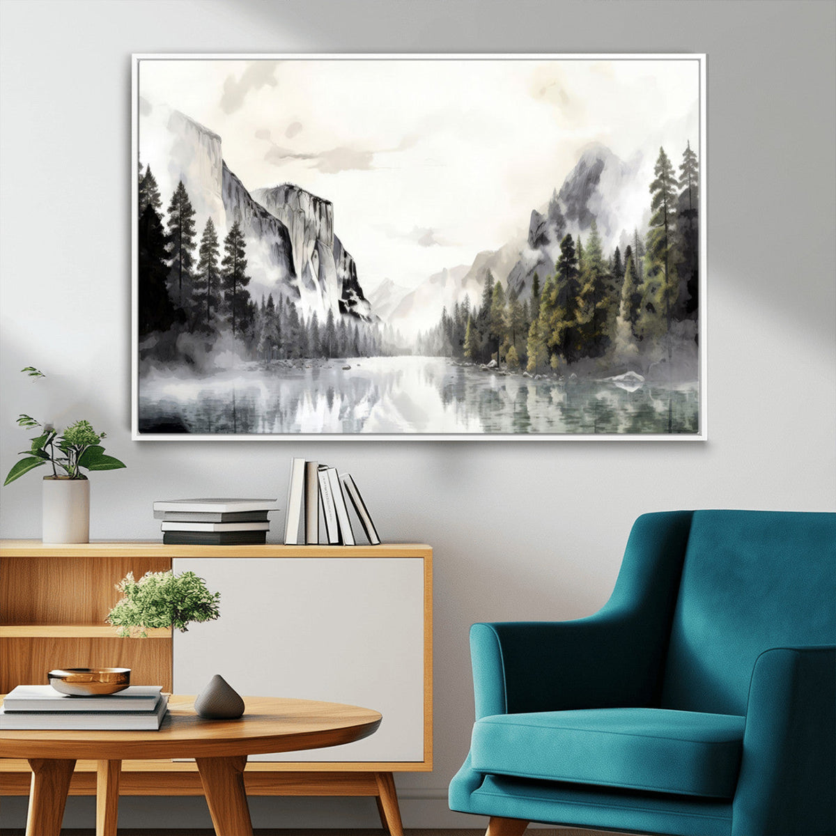Yosemite Valley Wall Art Canvas Print – Framed and Ready to