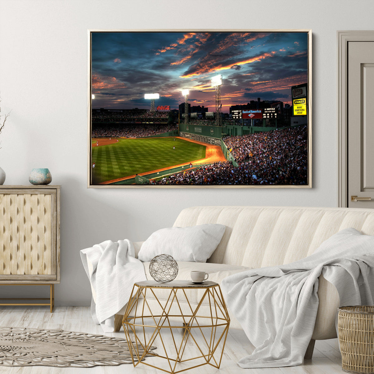 Fenway Park Wall Art Canvas Print | Large Baseball Stadium