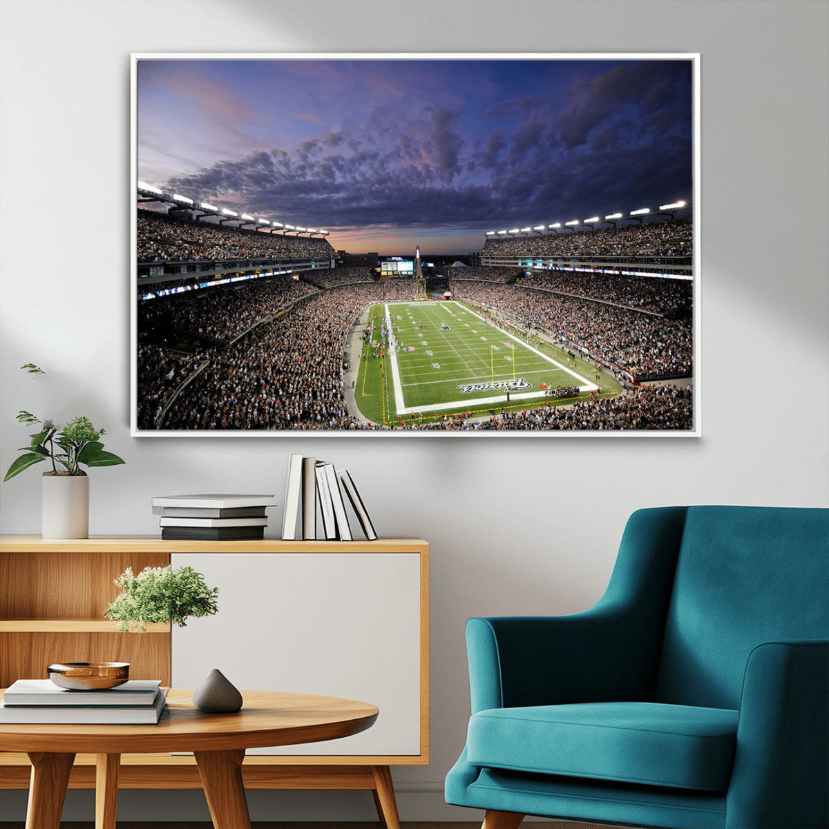New England Patriots Football Team Print - Foxborough