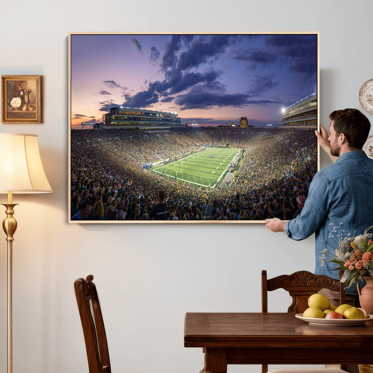 Notre Dame Fighting Irish Football Team Print - Notre Dame