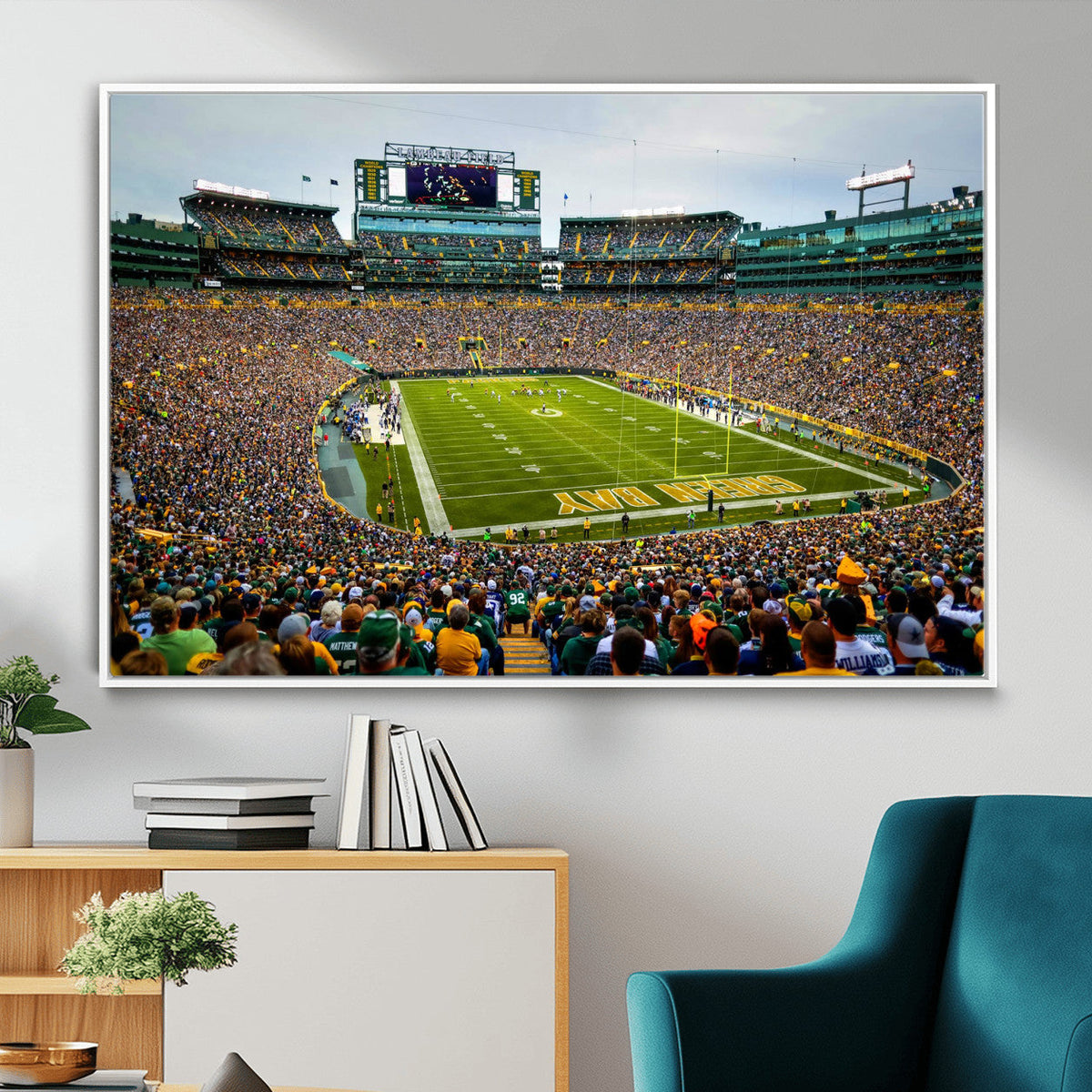 Green Bay Packers Lambeau Field Stadium Wall Art Canvas