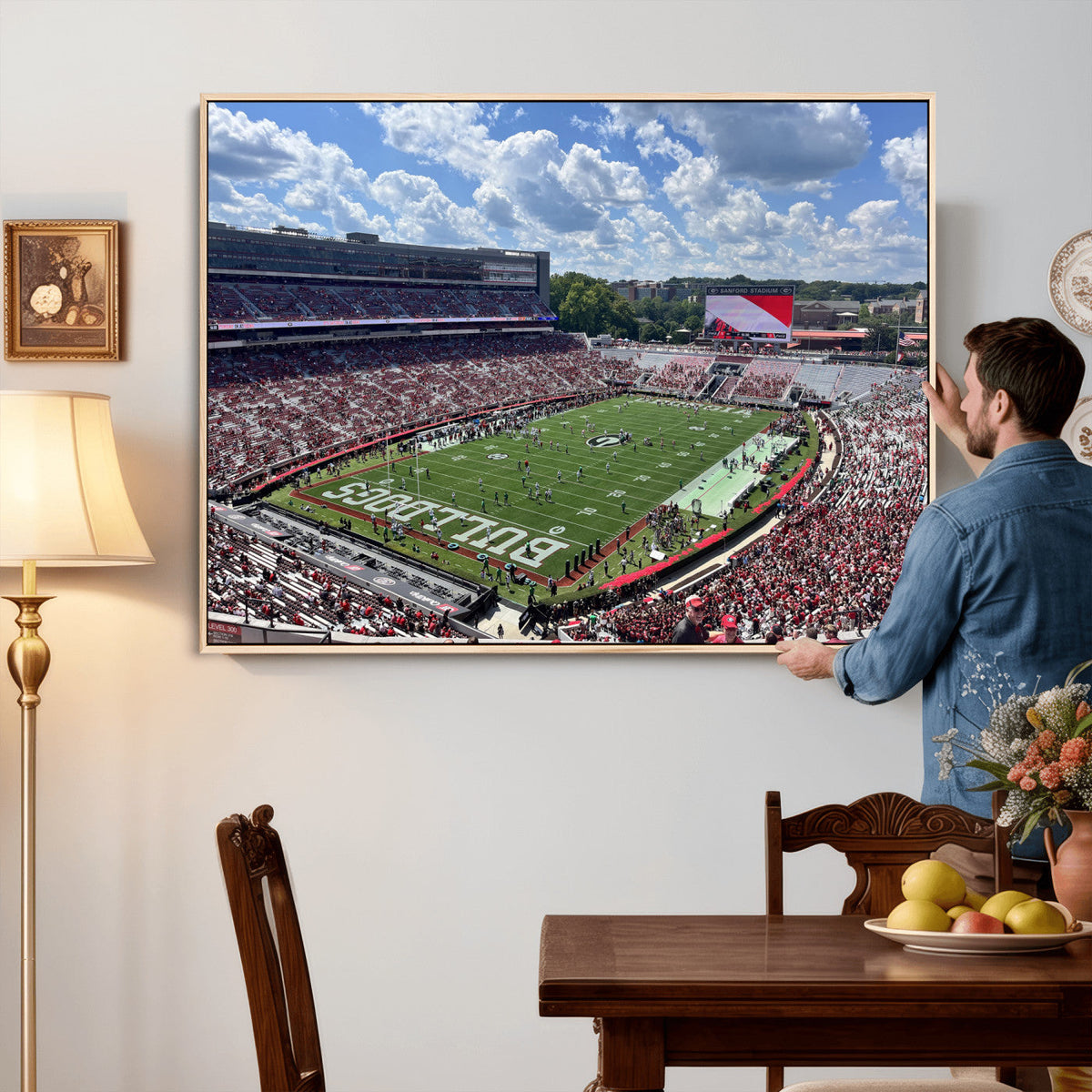 Georgia Bulldogs Stadium Wall Art Canvas Print, Sanford