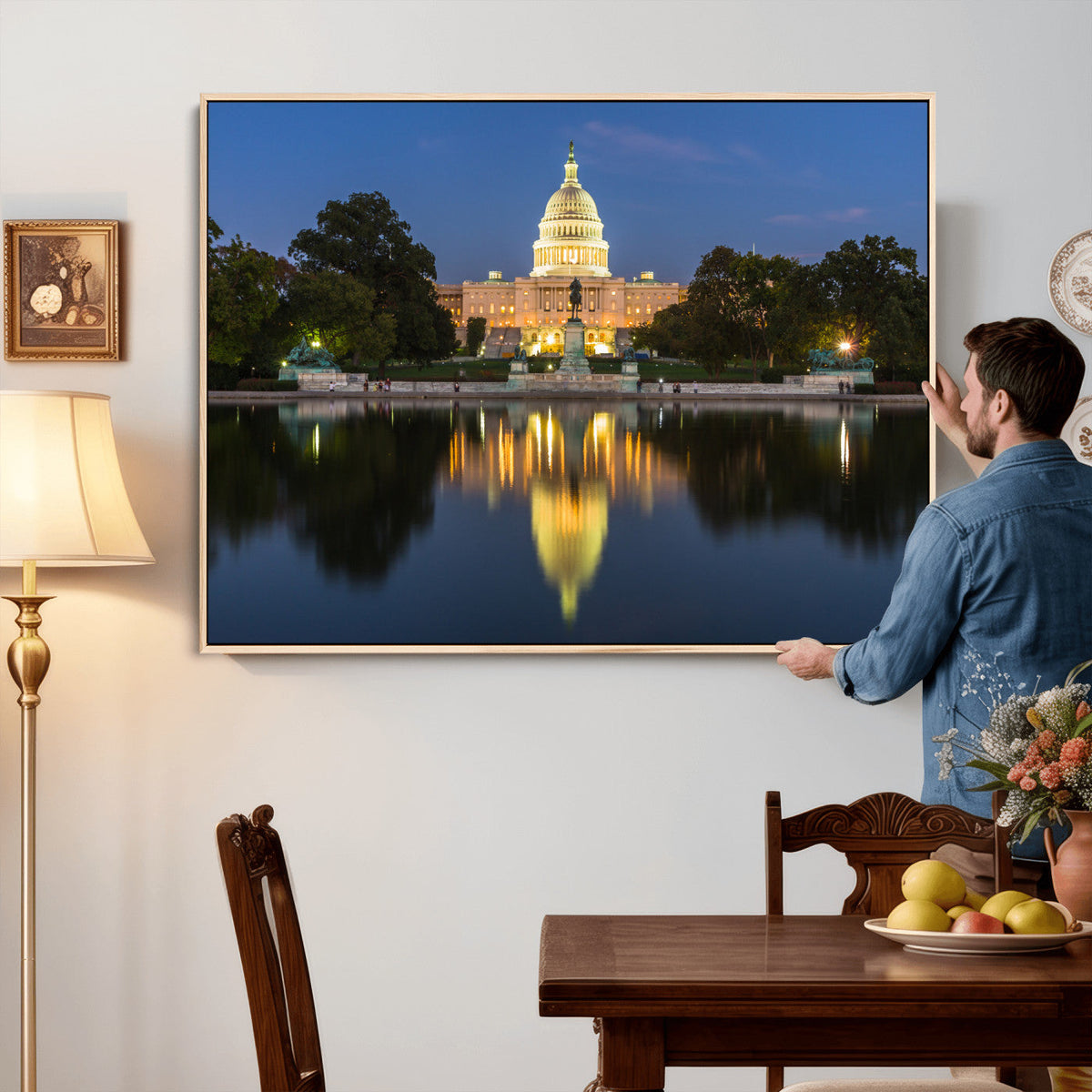 US Capitol Building Wall Art Canvas Print – Washington DC