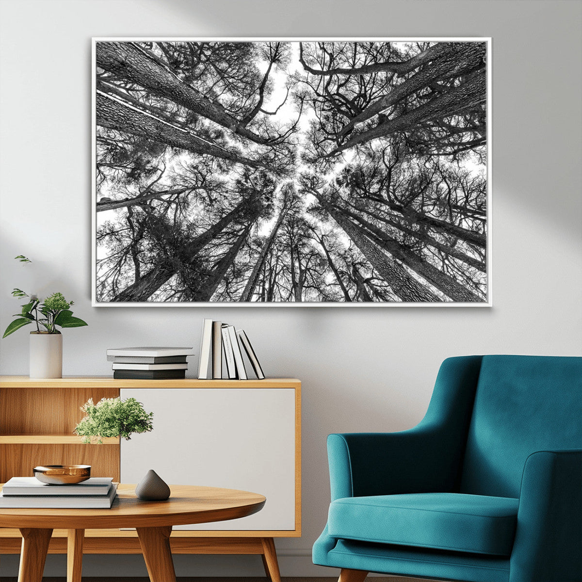 Trees Contemporary Art Canvas Print