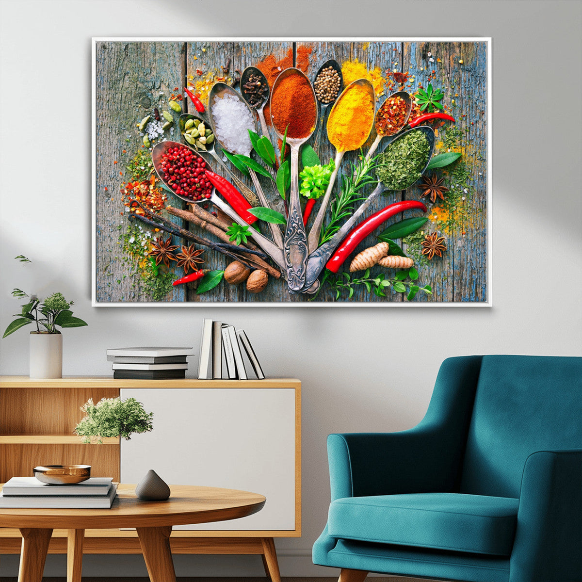 Spoonful of Spices Cooking Wall Art Canvas Print - Vibrant