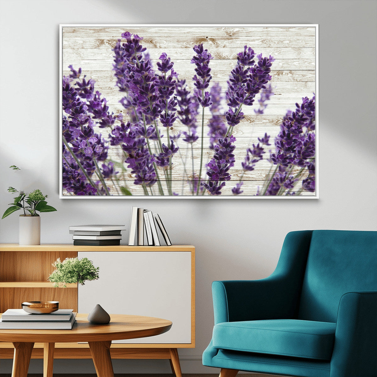 Lavender Herb Wall Art Canvas Print