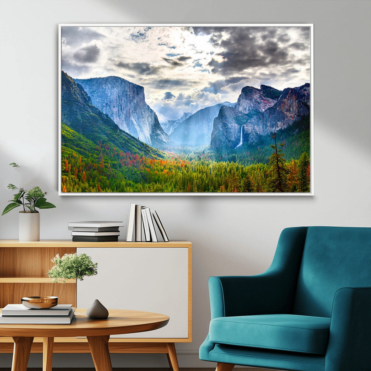 Yosemite Park Half Dome 3 Panel Canvas Print | Large Giclée
