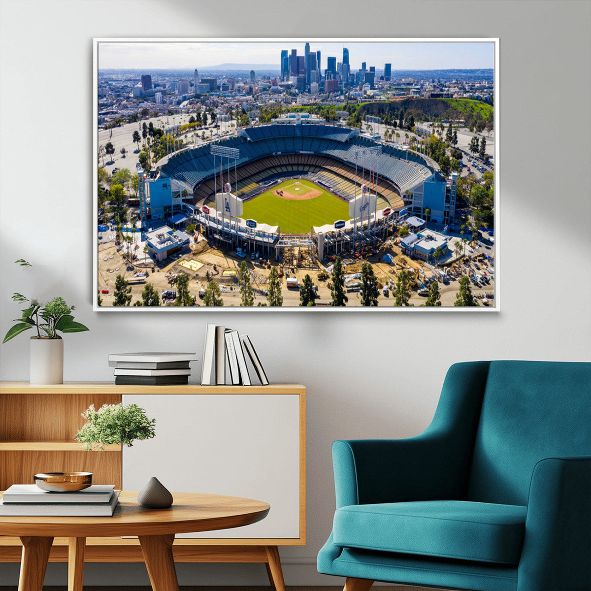 Los Angeles Dodgers Dodger Stadium Wall Art Canvas Print -
