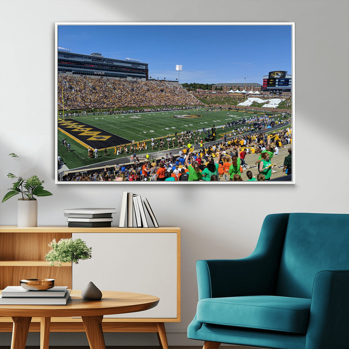 University of Missouri Tigers Football Team Print - Columbia