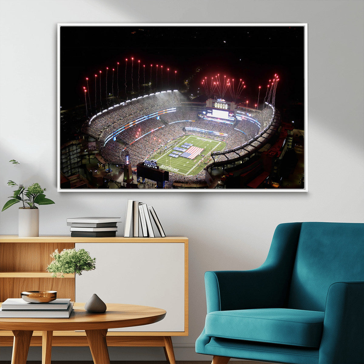 New England Patriots Team Print Wall Art- Foxborough