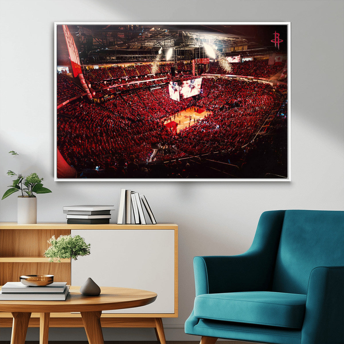 Houston Rockets Basketball Team Print Canvas- Houston Toyota