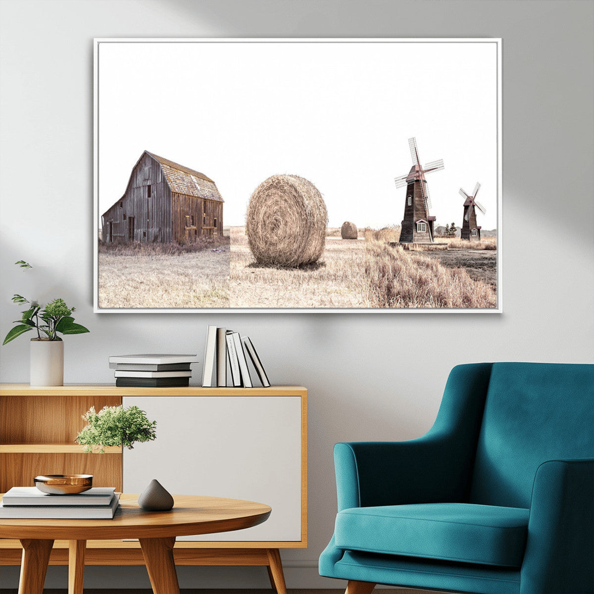 Farm Prints Set, Set of 3 Farmhouse Wall Art, Country House