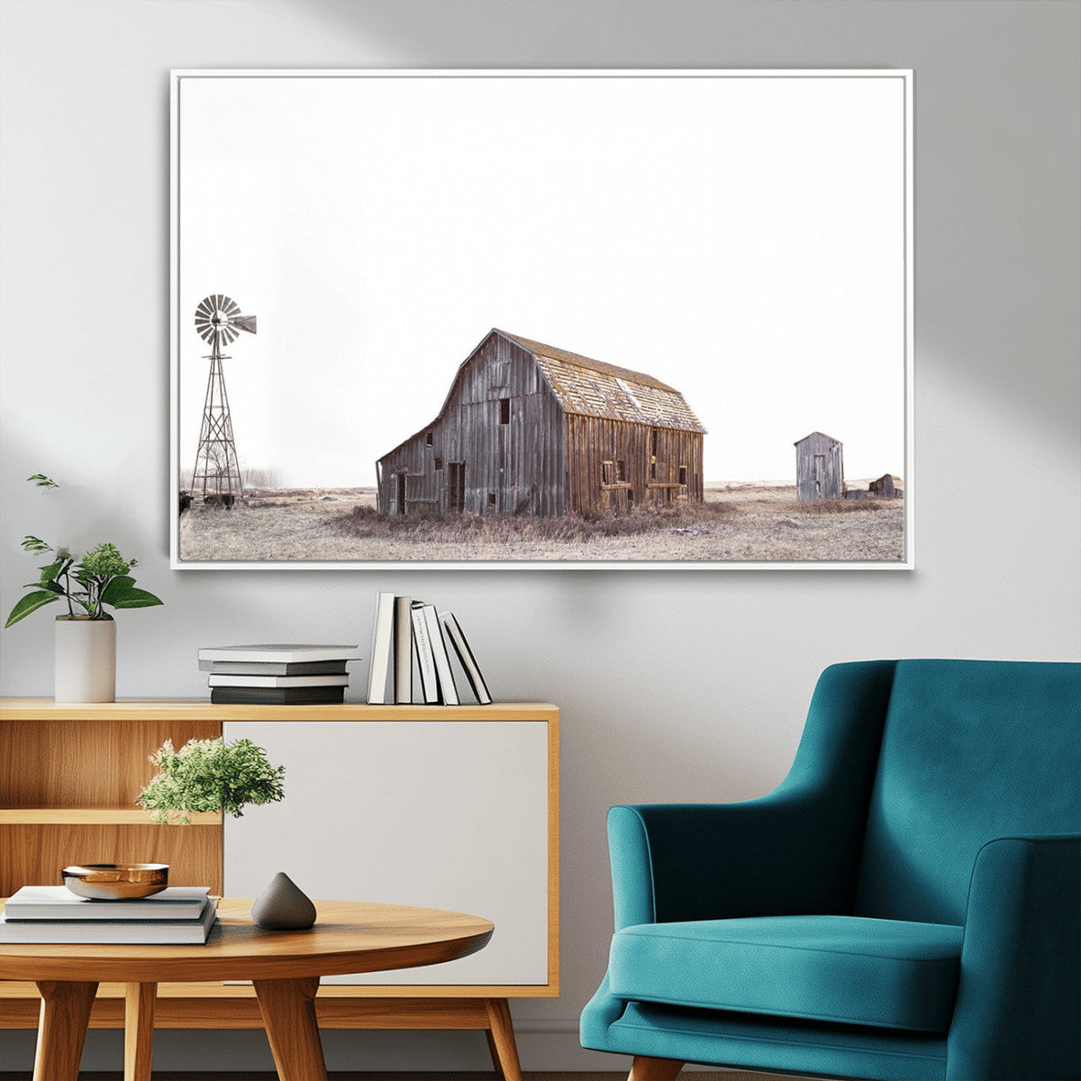 Set of 3 Rustic Farmhouse Wall Art Prints – Country Barn,