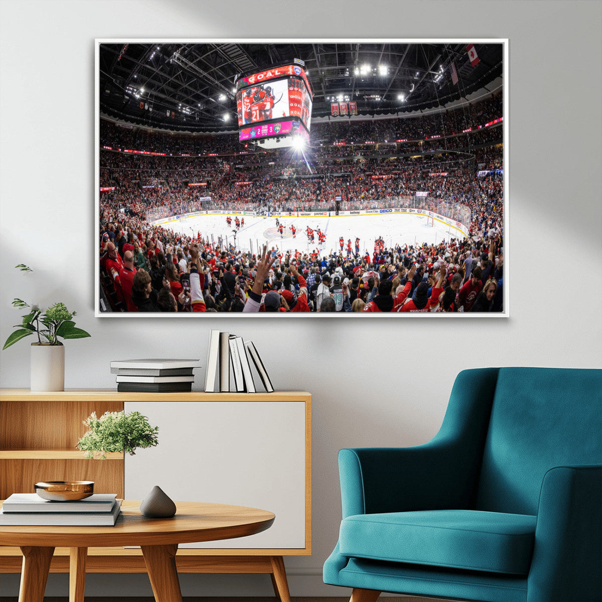 Amerant Bank Arena Wall Art Canvas Print - Basketball Arena
