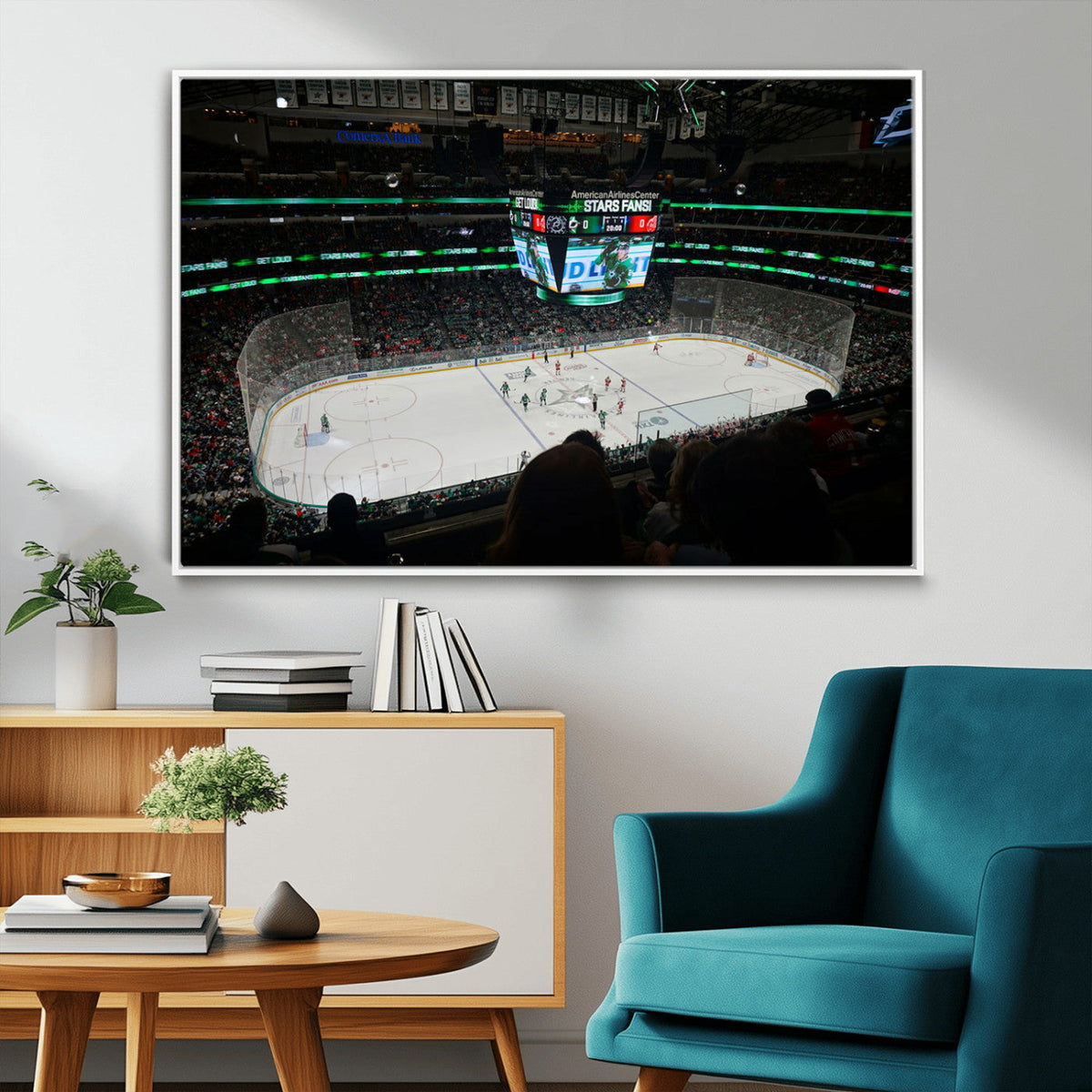 American Airlines Center Dallas Stars Wall Art Canvas Print