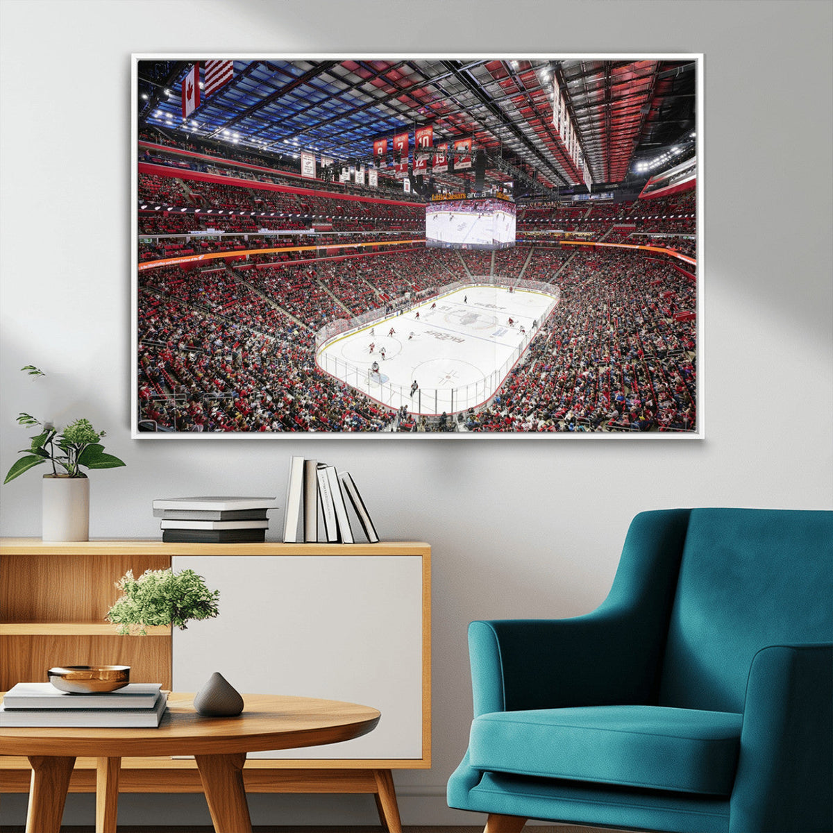 Barton Malow Little Caesars Arena Detroit Wall Art Canvas