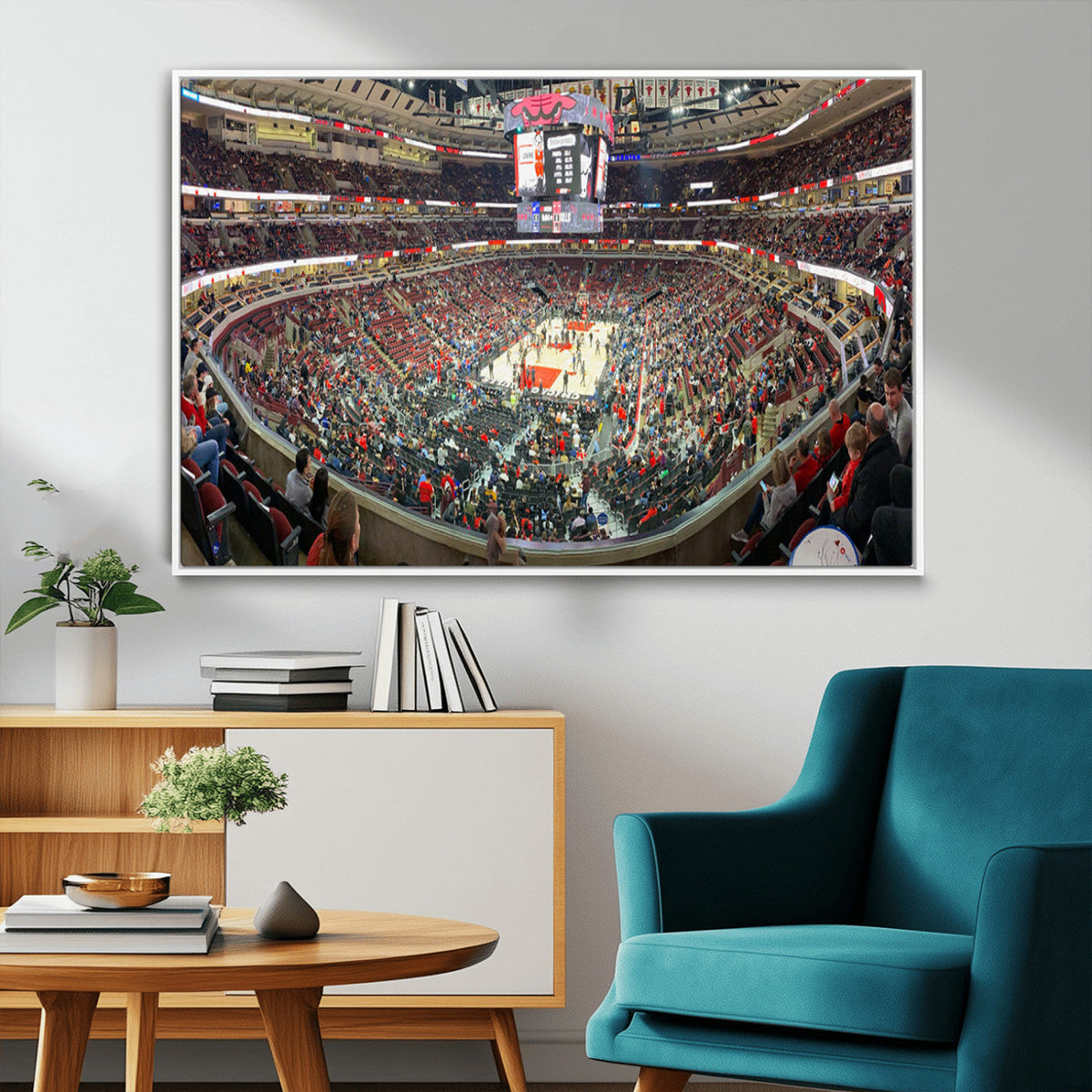 United Center Chicago Bulls Stadium Wall Art Canvas Print