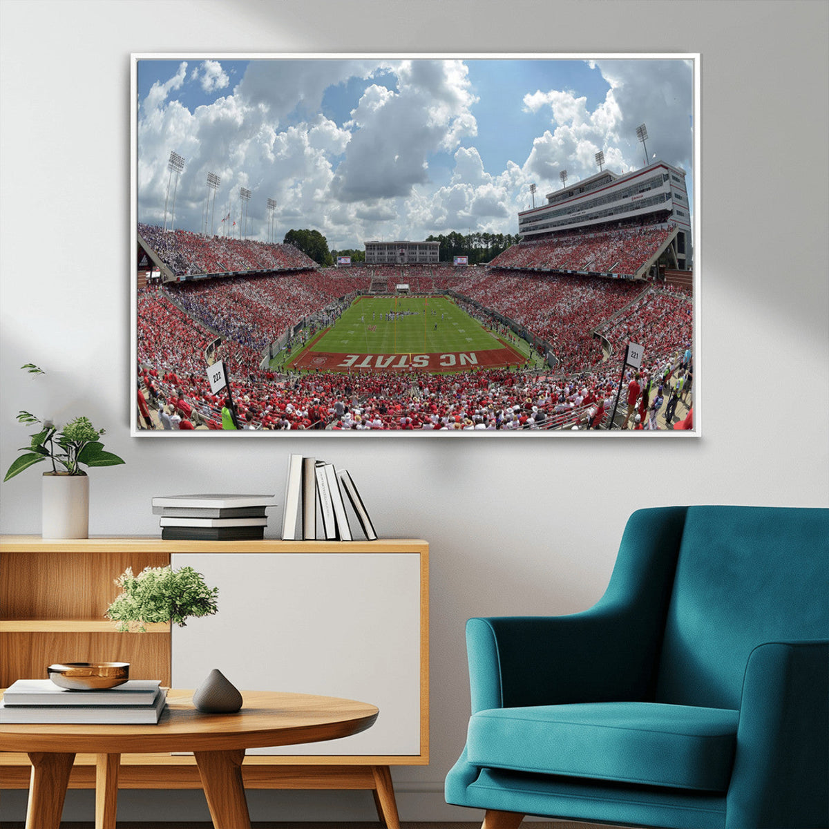 NC State Wolfpack Football Team Print Canvas- Raleigh
