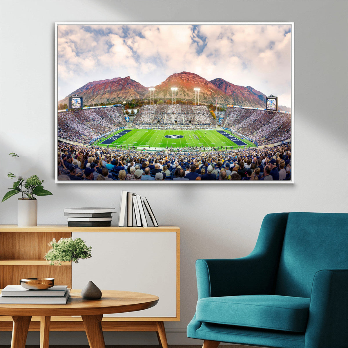 Brigham Young University Cougars Football Team Print - Provo