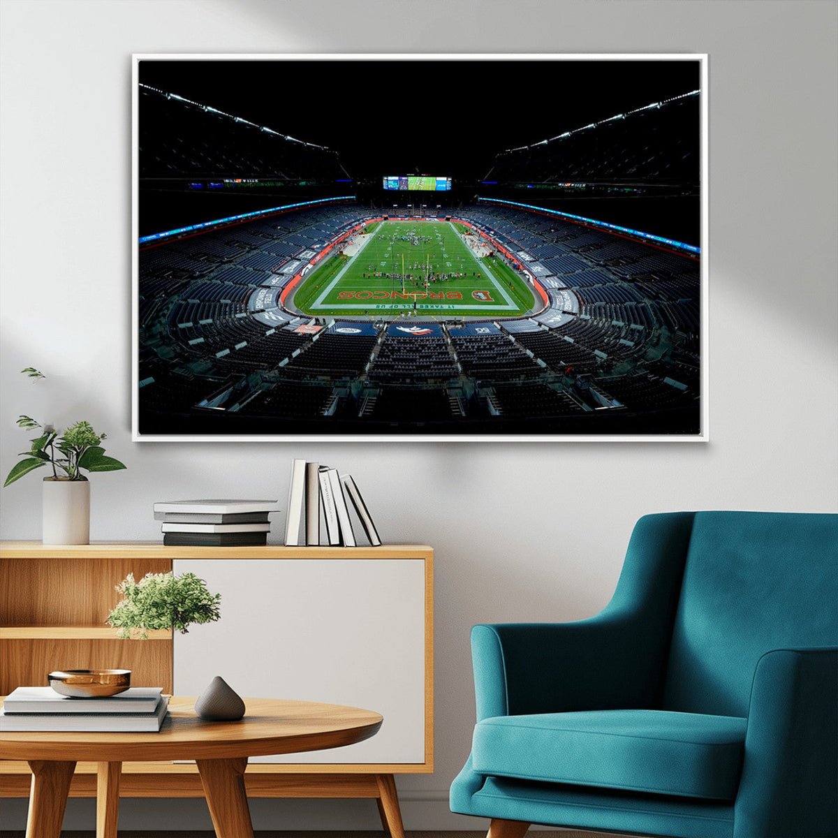 Denver Broncos Football Team Print Canvas- Denver Empower