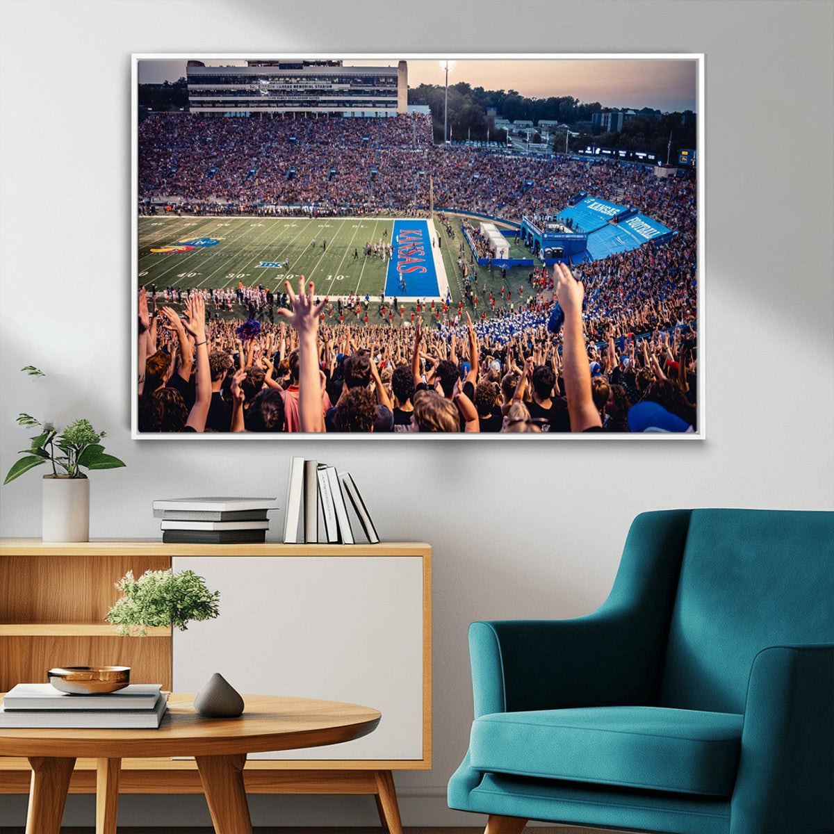 University of Kansas Jayhawks Football Team Art Print -