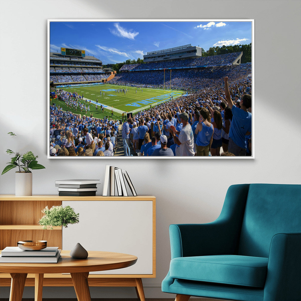 University of North Carolina Tar Heels Team Canvas Print -