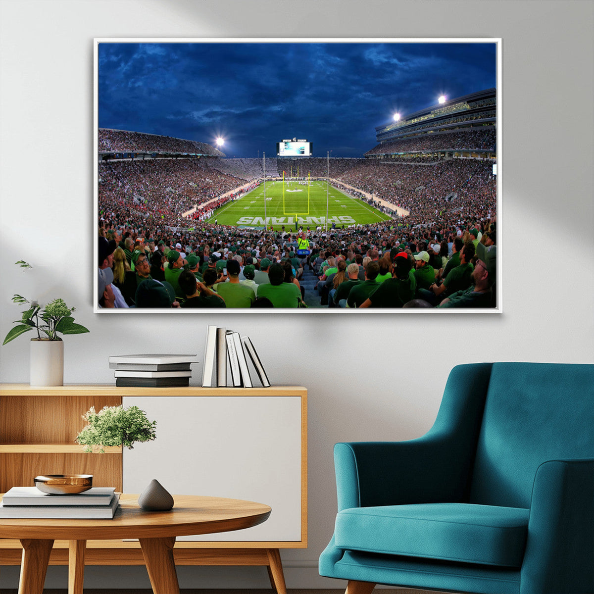 Michigan State Spartans Football Team Print - East Lansing
