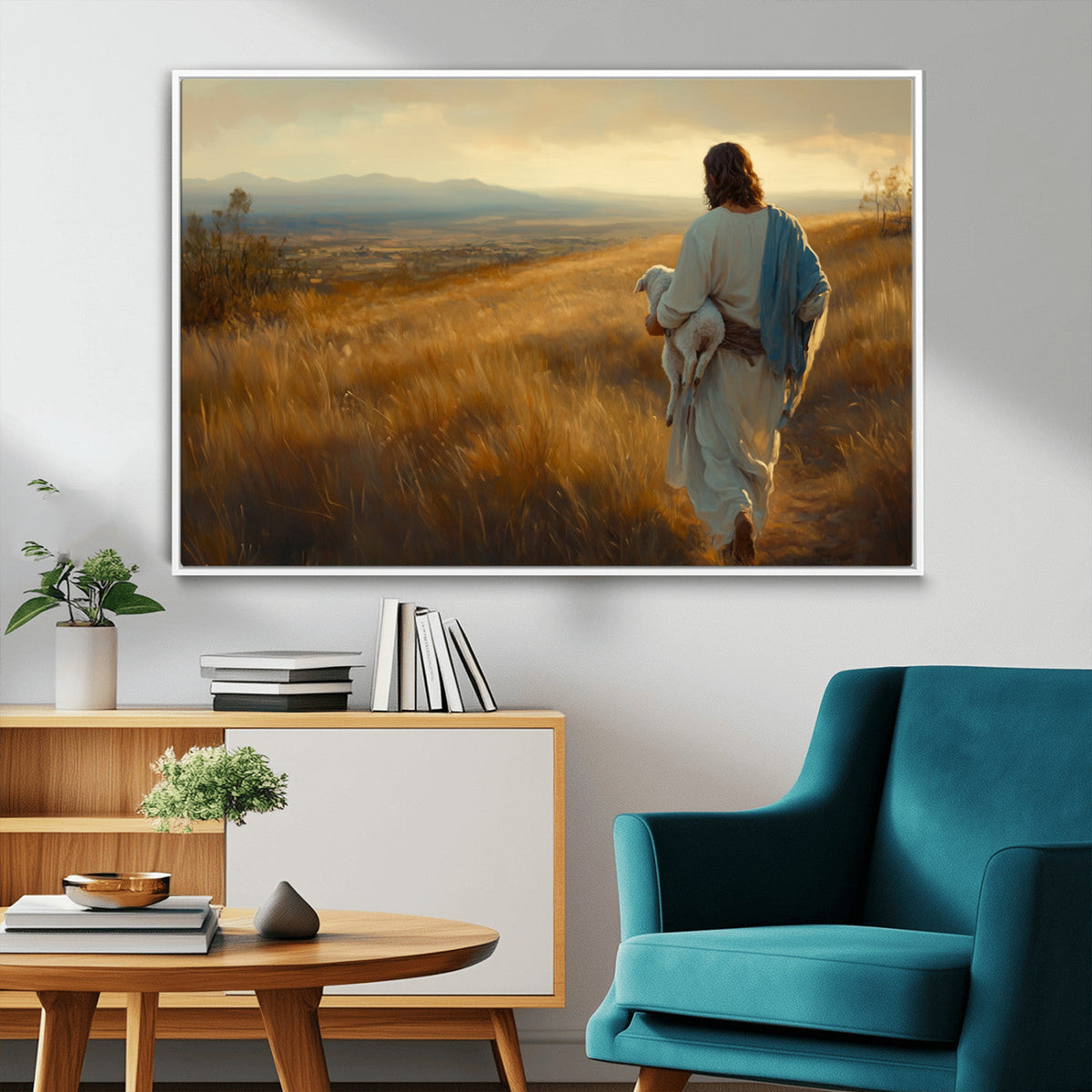Jesus the Good Shepherd Wall Art Canvas Print -