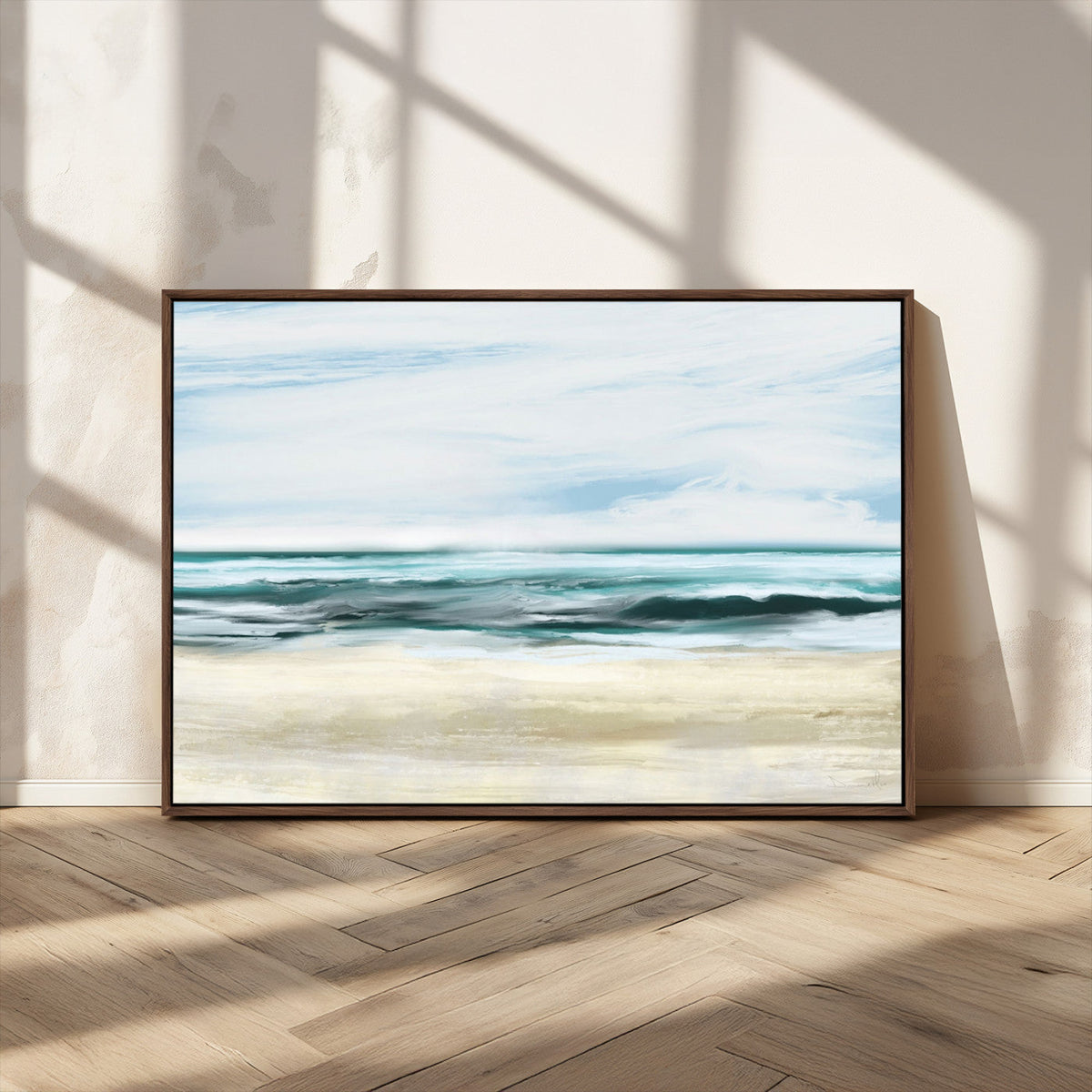 Ocean Abstract Wall Art Canvas Print