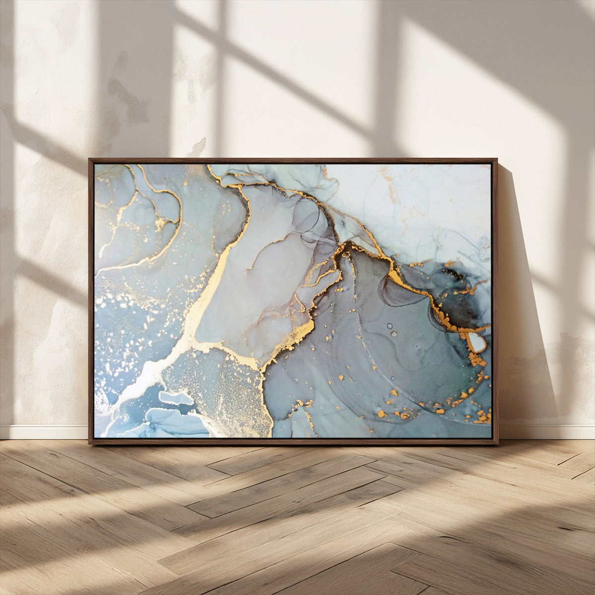 Large Abstract Marble Wall Art Canvas Print for Living Room