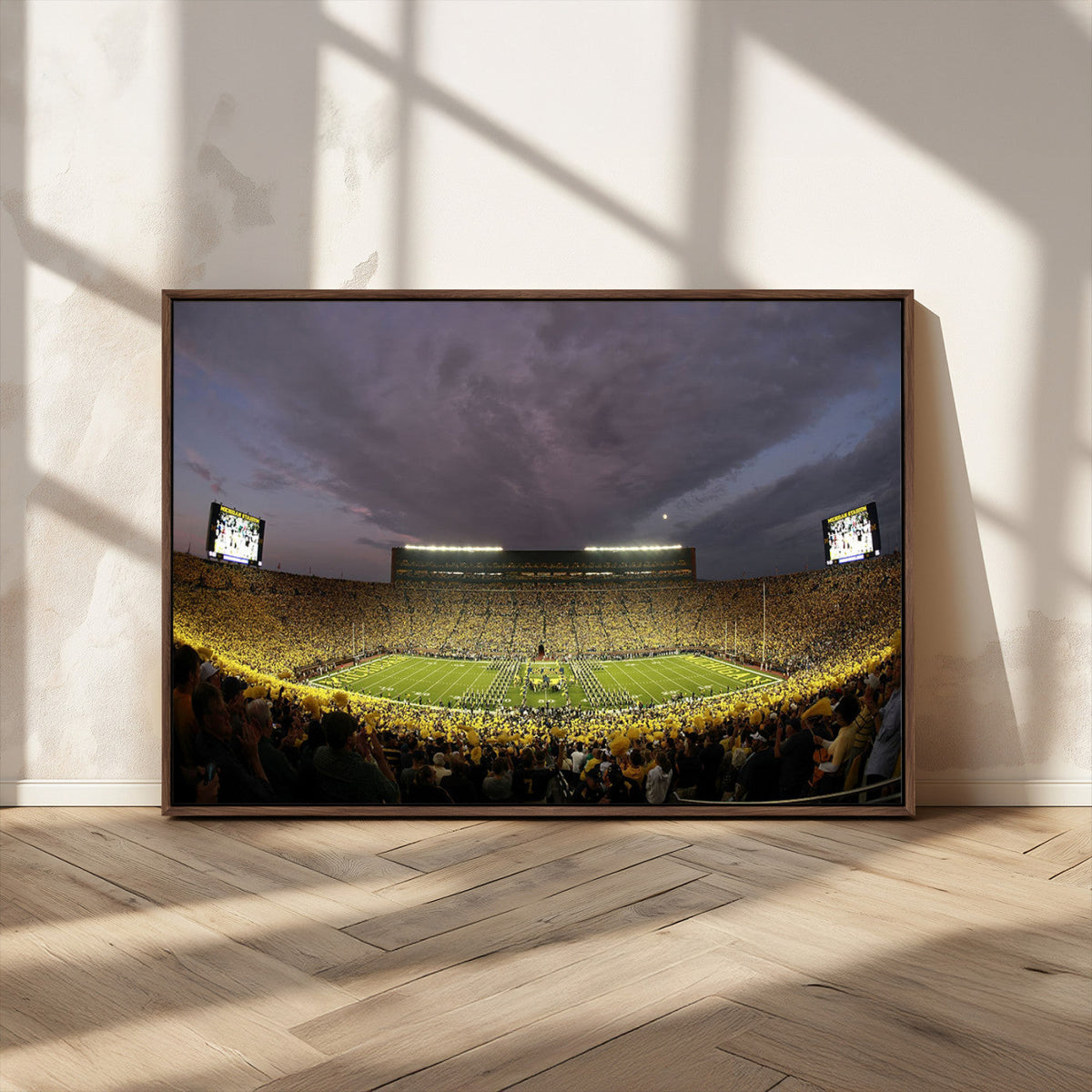 Michigan Wolverines Print - Michigan Stadium Wall Art Canvas