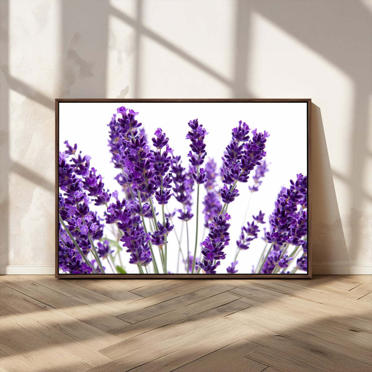 Lavender Flower Wall Art Canvas Print