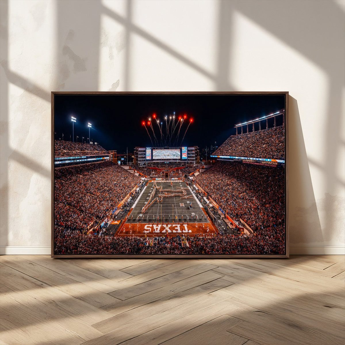 Texas Stadium Night Game Wall Art Canvas Print – Vibrant