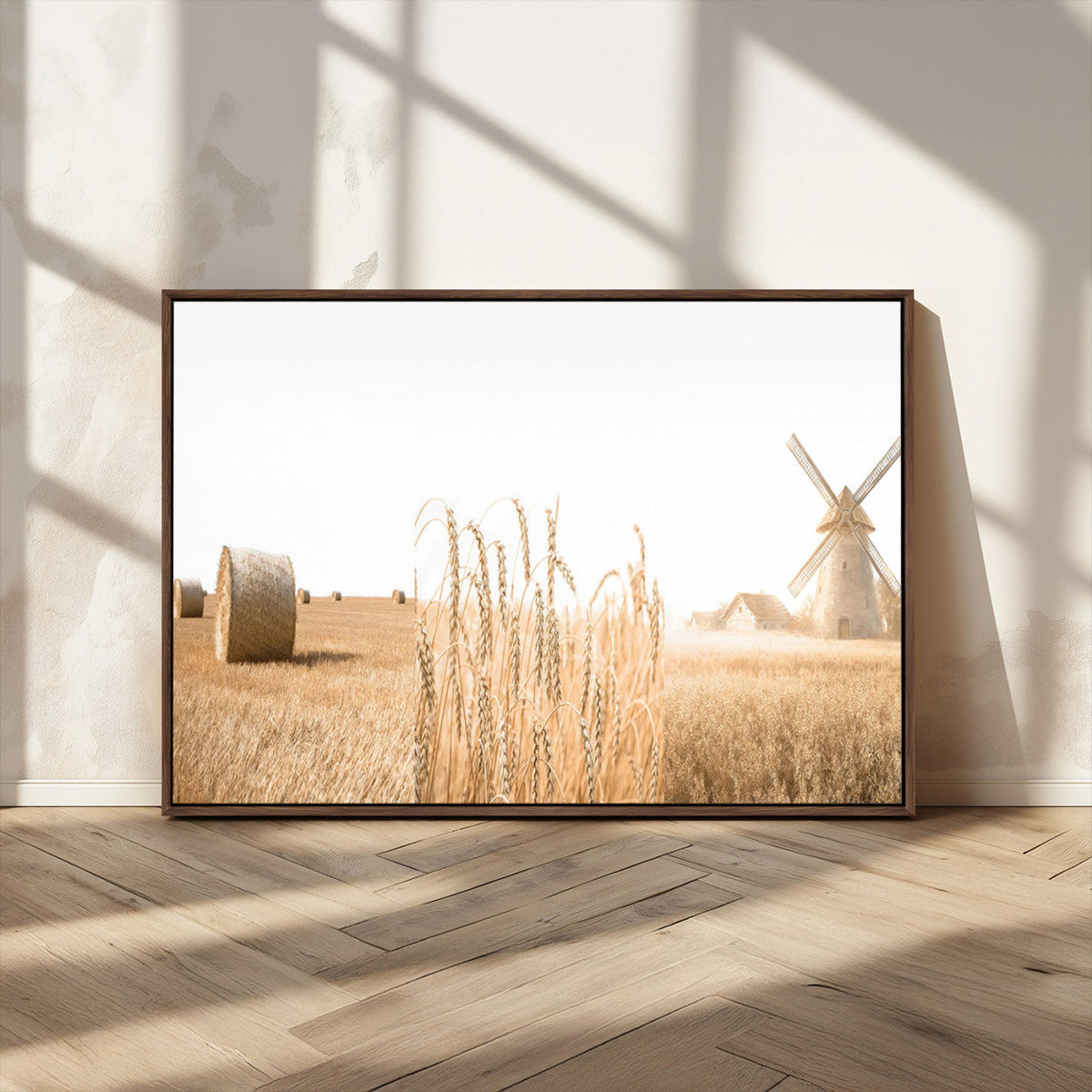 Vintage Farmhouse Triptych Wall Art – Giclée Canvas