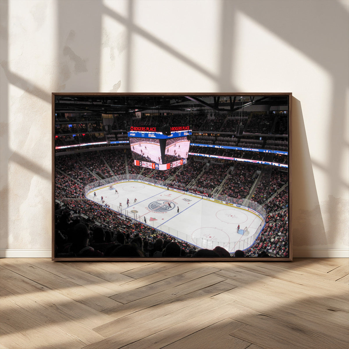 Rogers Place Edmonton Oilers Ice Hockey Stadium Wall Art,