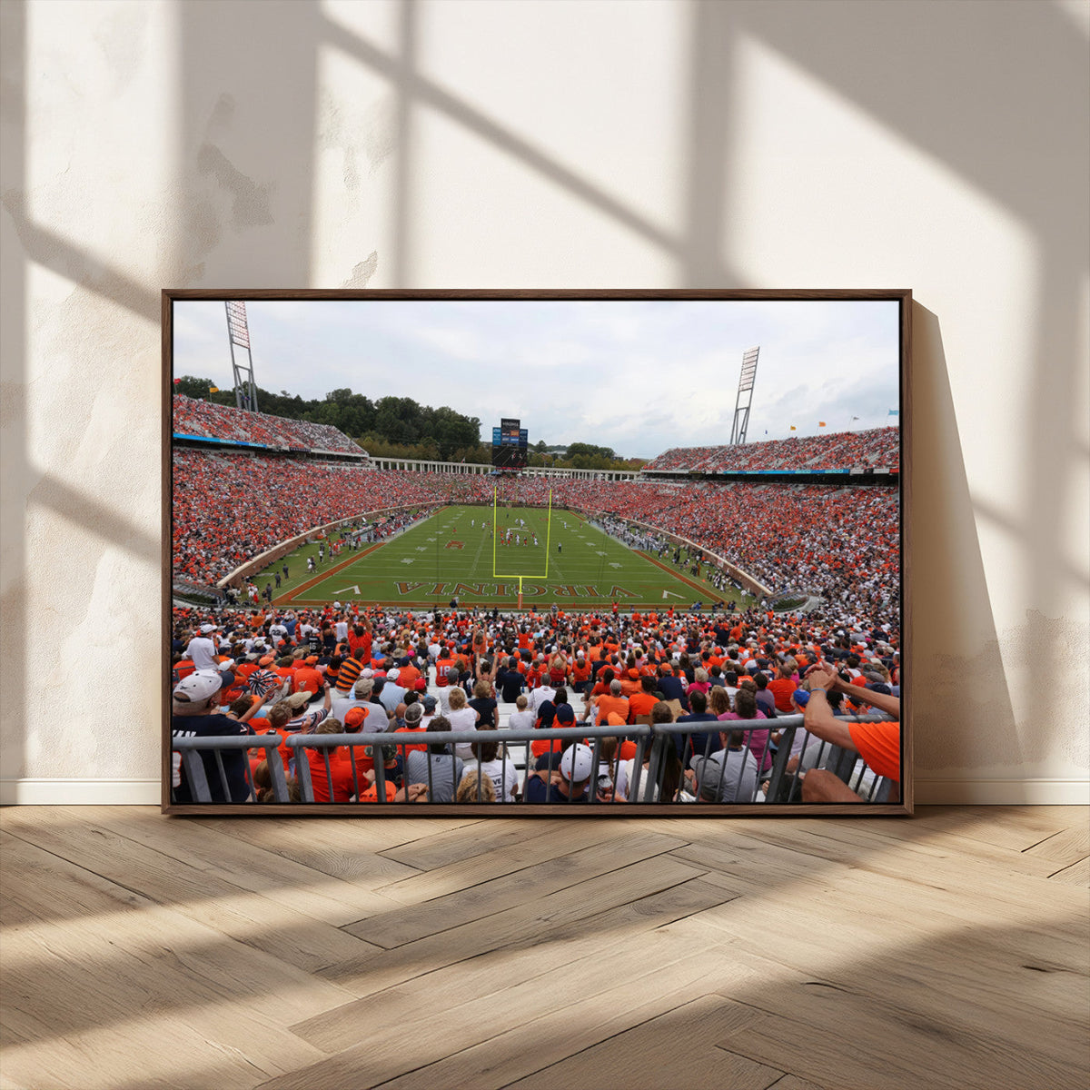 Virginia Cavaliers Football Team Print - Charlottesville Scott Stadium Print Wall Art Canvas