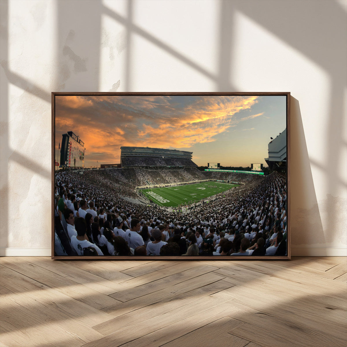 Michigan State Spartans Football Team Print - East Lansing