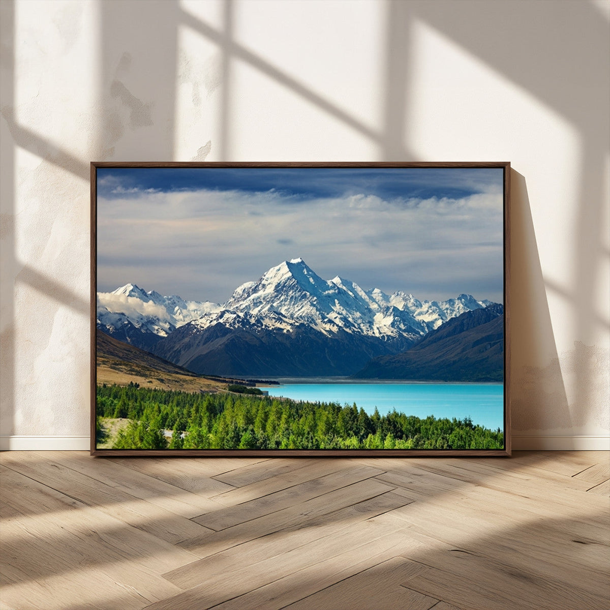Mount Cook and Lake Pukaki Canvas Wall Art Print – Majestic