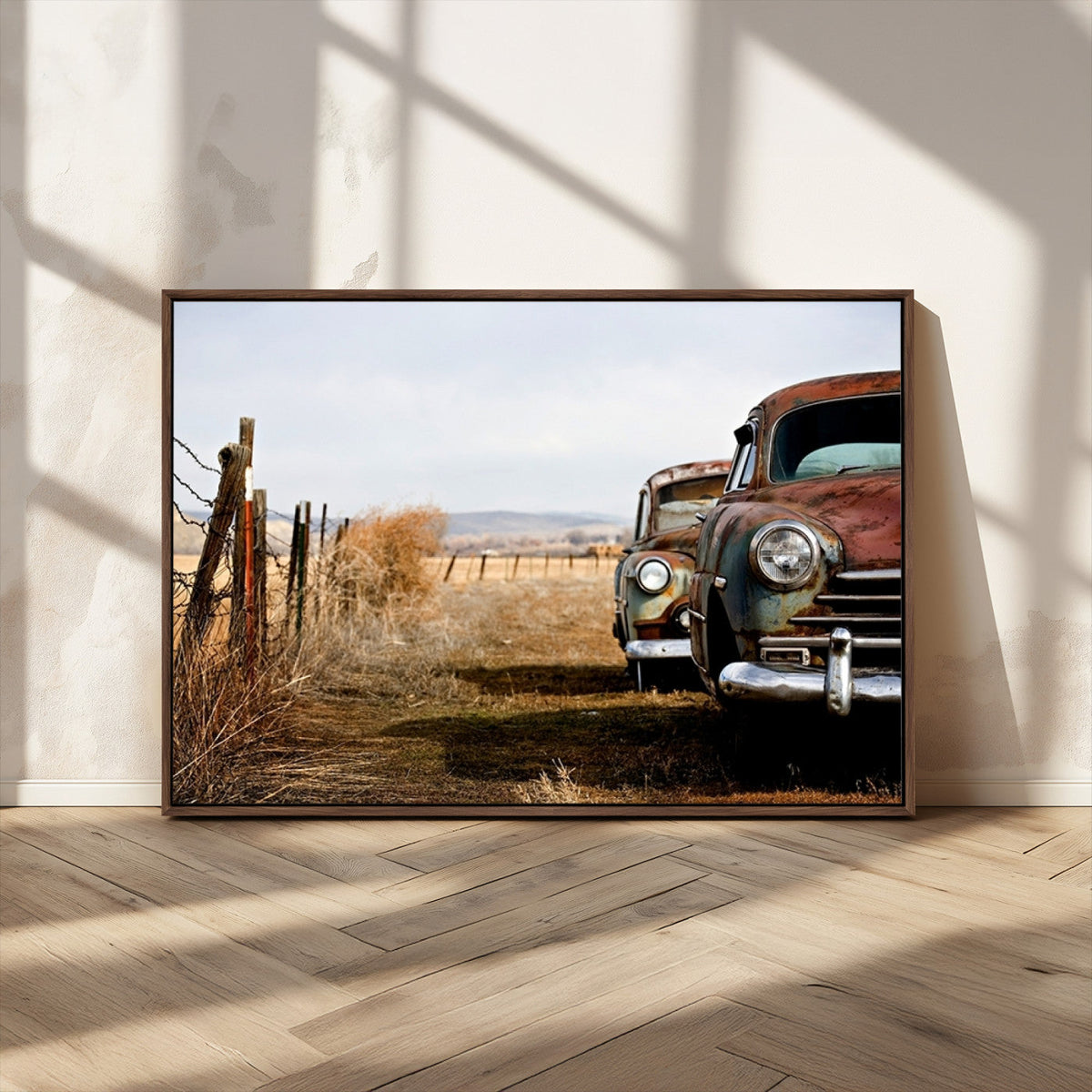 Classic Cars Vintage Wall Art Canvas Print