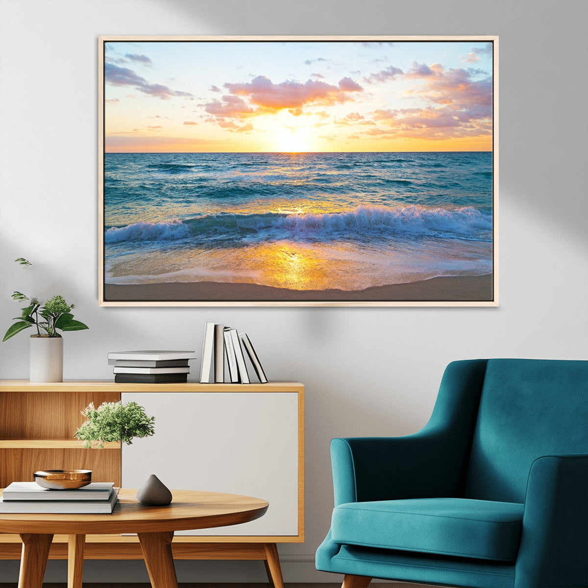 Coastal Wall Art - Vintage World Map Canvas Print with