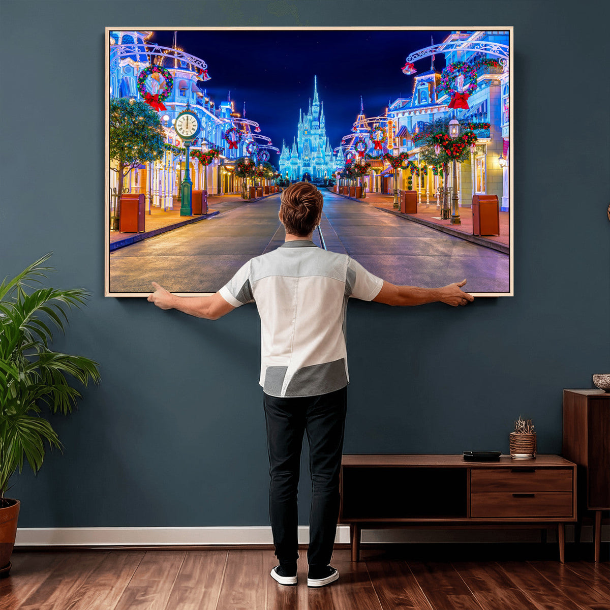 Disney Wall Art | Castle Large Wall Art Disney Magic Kingdom