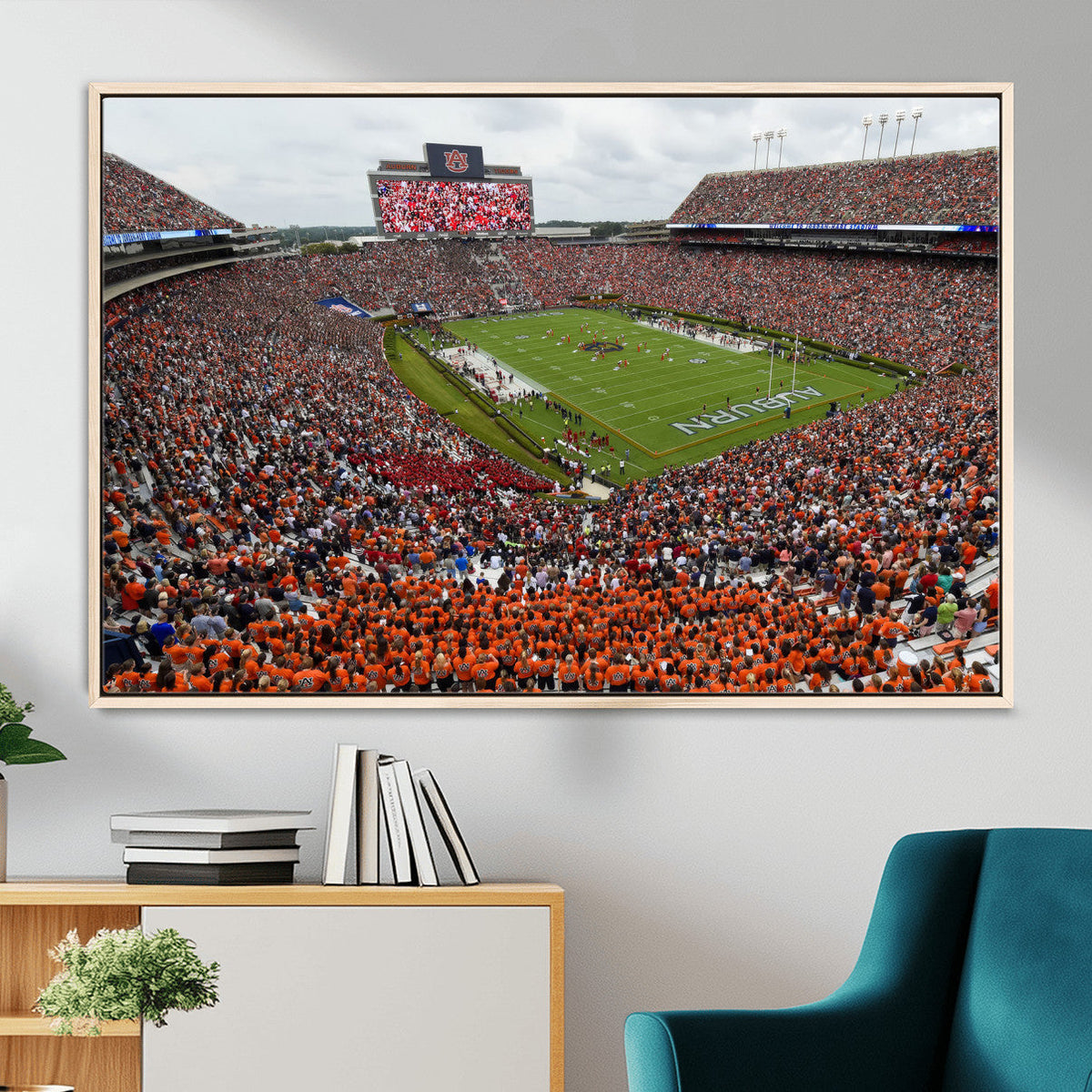 Jordan-Hare Stadium Wall Art Canvas Print, College Sports