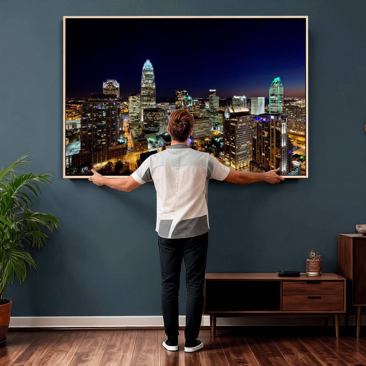 Atlanta Skyline Wall Art Canvas Print – Modern Cityscape