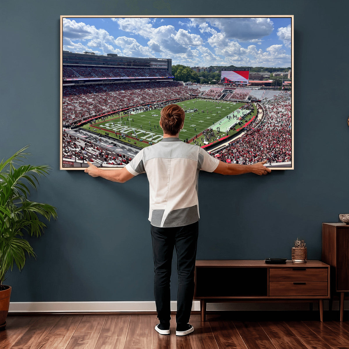 Georgia Bulldogs Stadium Wall Art Canvas Print, Sanford