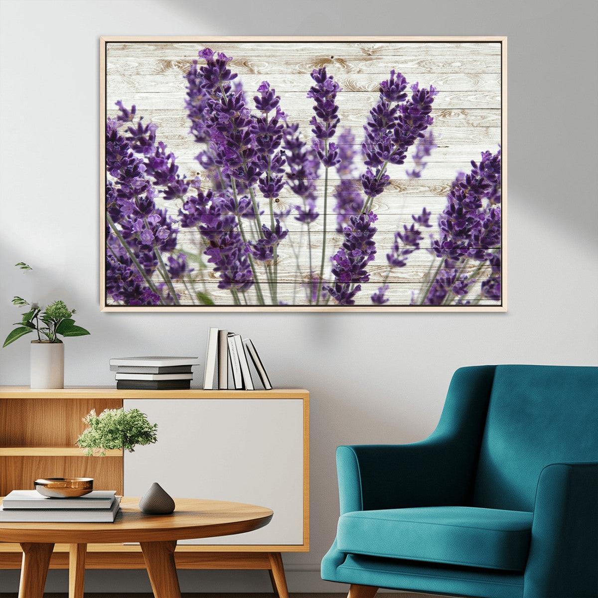 Lavender Herb Wall Art Canvas Print
