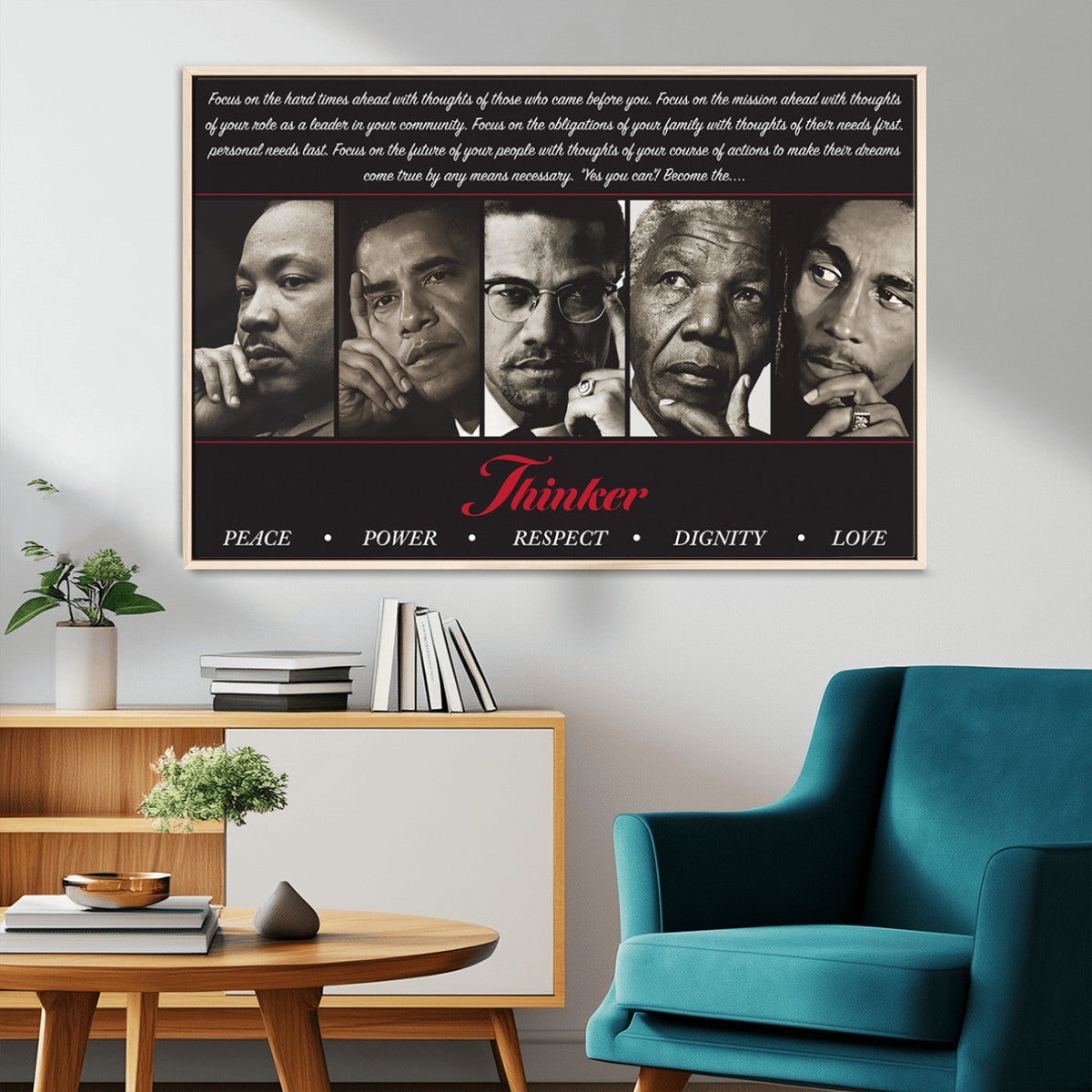 Thinkers of Wall Art Canvas Print - Inspirational Wall Art