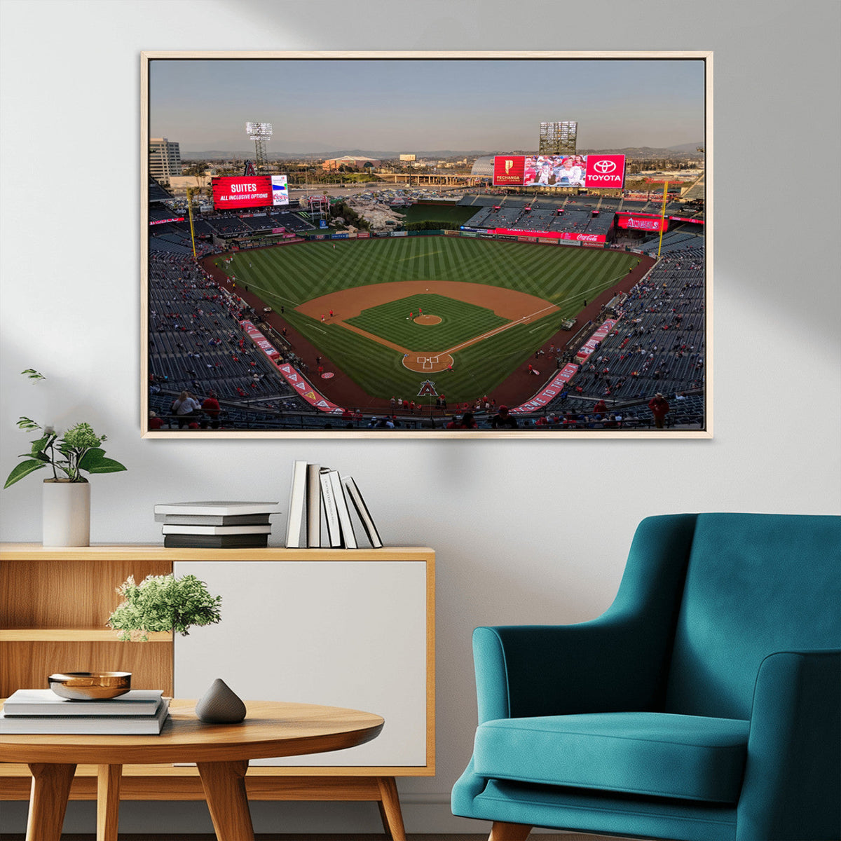Los Angeles Angels Baseball Canvas Print - Anaheim Angel
