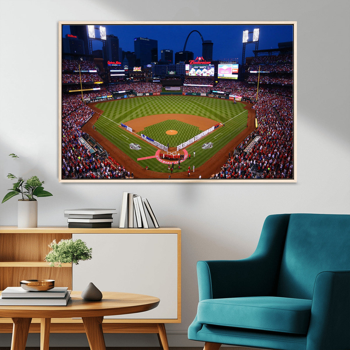 St. Louis Cardinals Baseball Team Print - Busch Stadium Wall