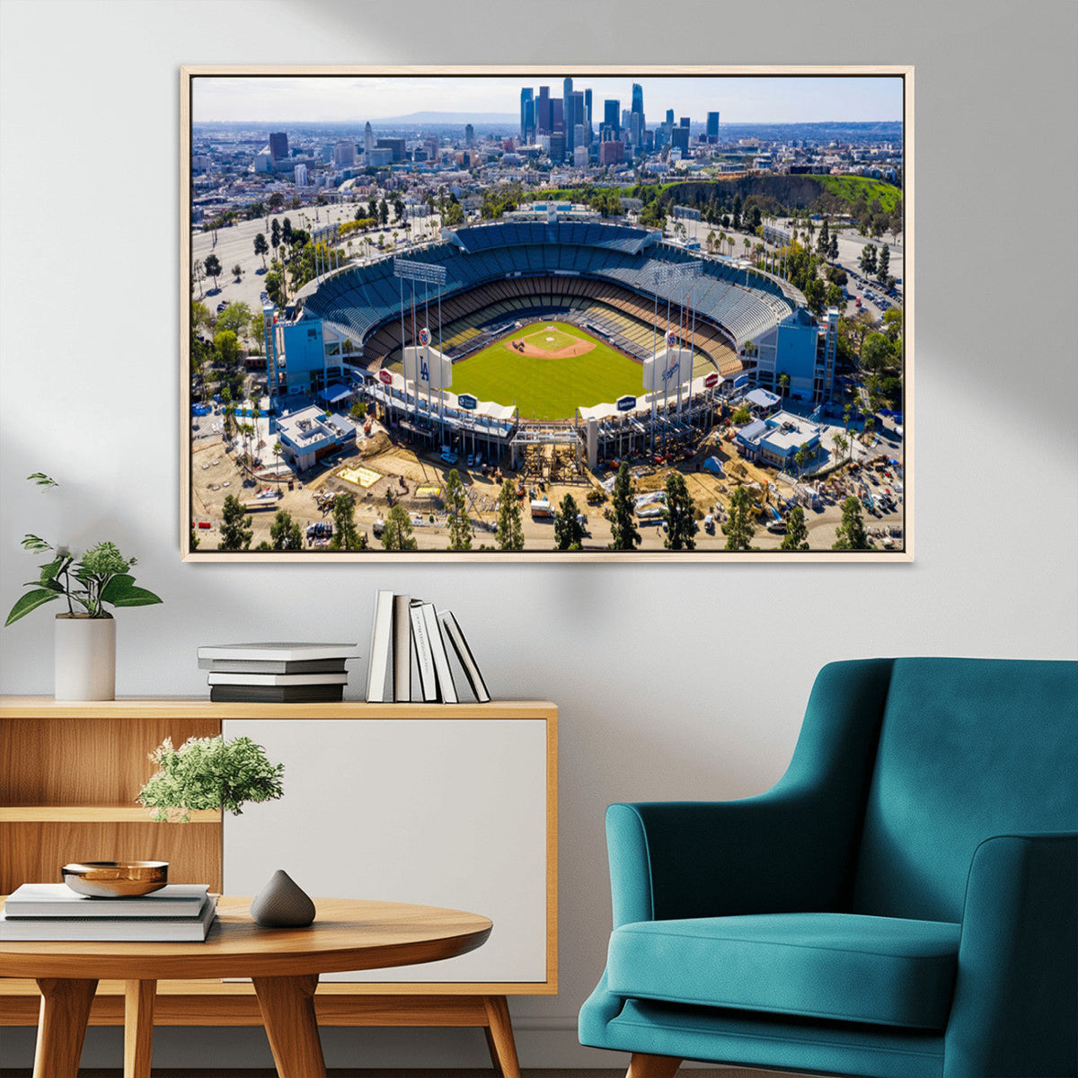 Los Angeles Dodgers Dodger Stadium Wall Art Canvas Print -