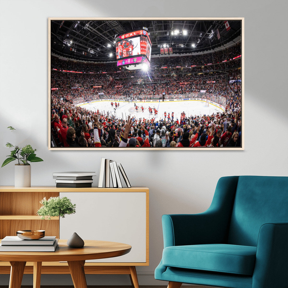 Amerant Bank Arena Wall Art Canvas Print - Basketball Arena